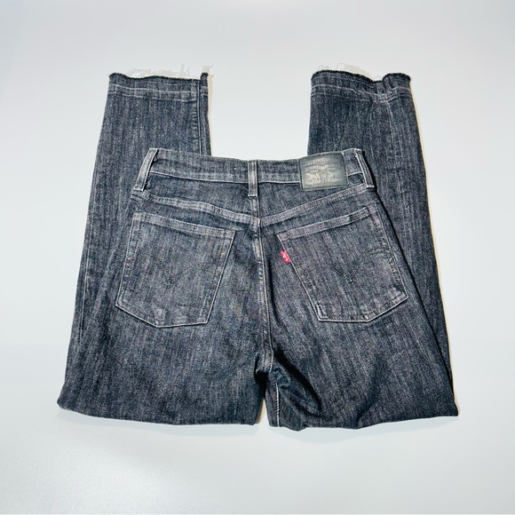 Levi's Denim - Levi's jeans Wedgie Buttonfly Straight leg jeans dark gray black women size 25